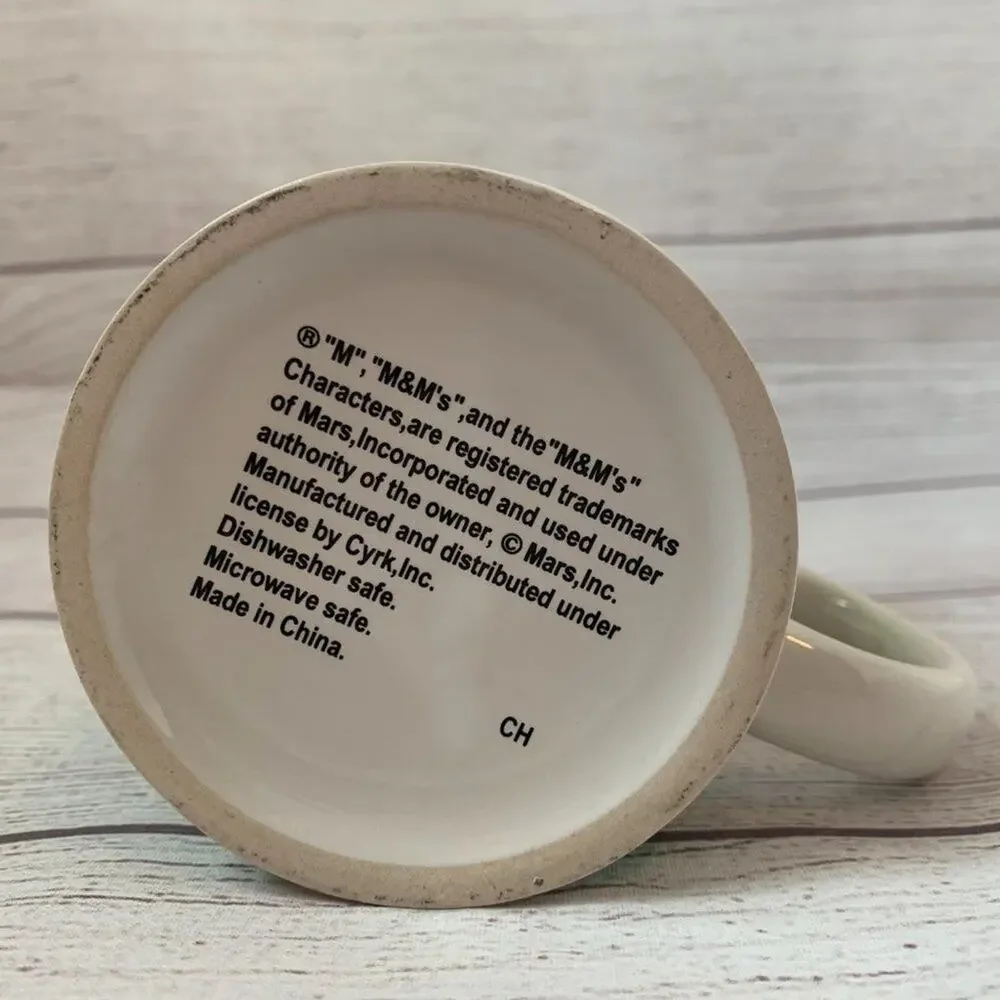 Green M&M Coffee Mug Collectible Mars Cup by Cyrk, Inc. Tea Hot Chocolate